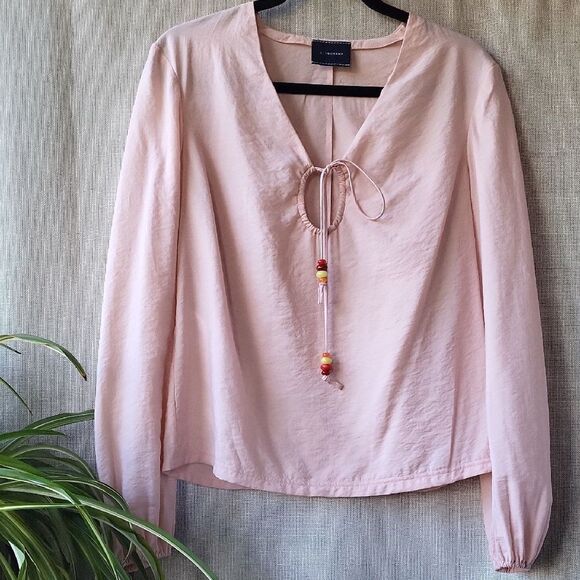 Lingchamp Blouse Nude - Crepe blouse. Size 36 = size S in US. - Picture 3 of 10